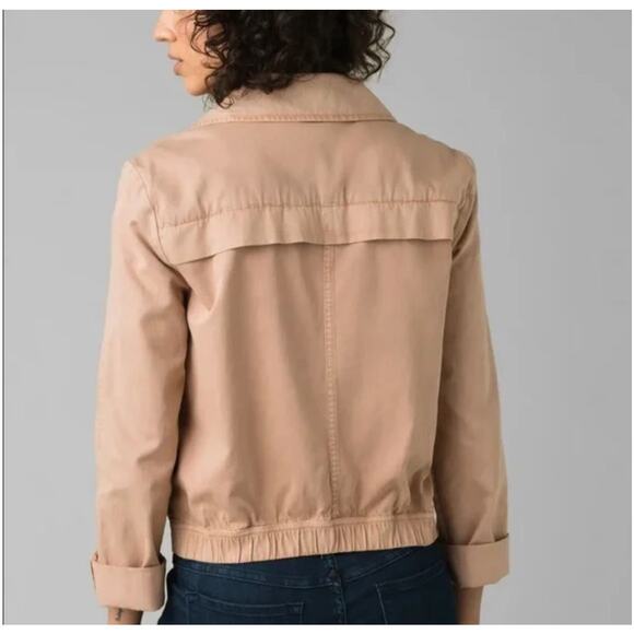 prAna Lookout Jacket | Champagne | Women’s Medium NWT | Organic Cotton & Hemp - Picture 5 of 13